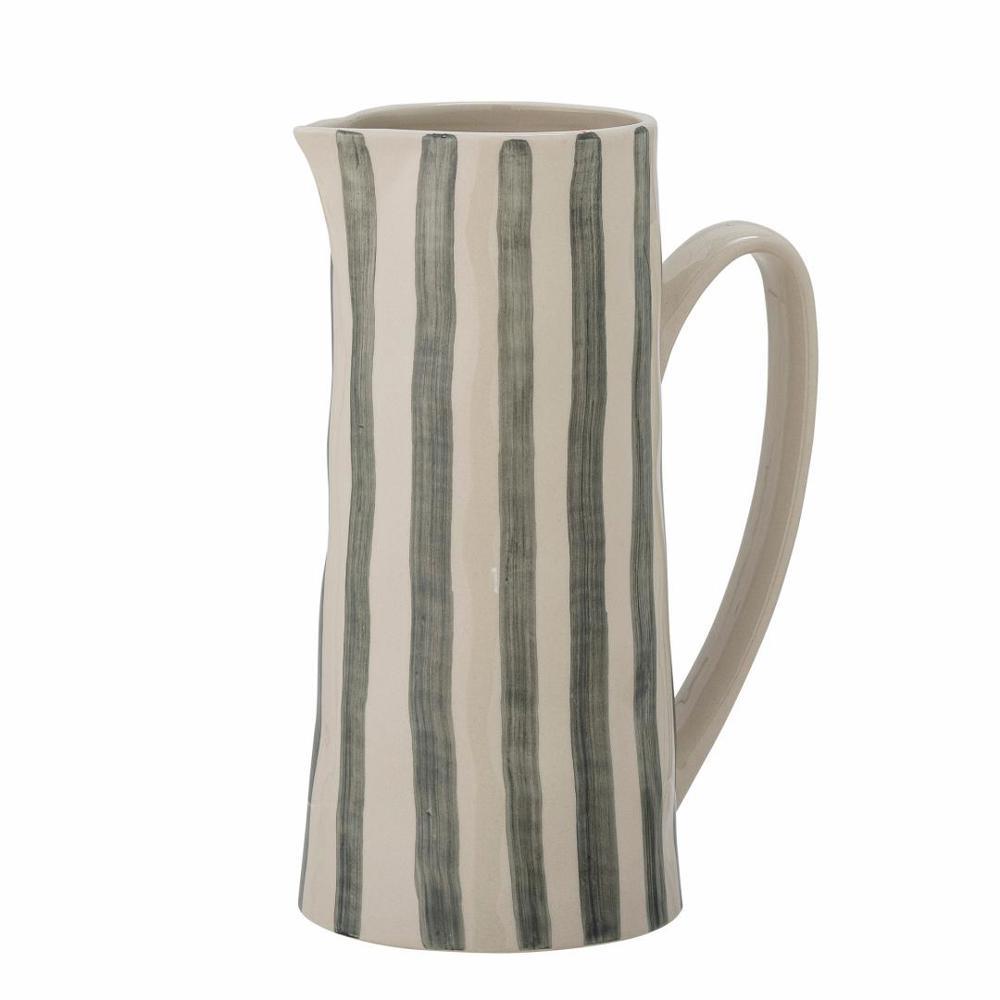 Bloomingville Begonia Stoneware Jug Green
